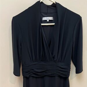 Evan Picone Black 3/4 sleeve dress size 10